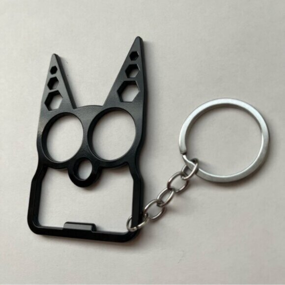 Black Cat Self Defense Keychain - Picture 2 of 7